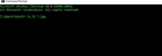 command for cmd